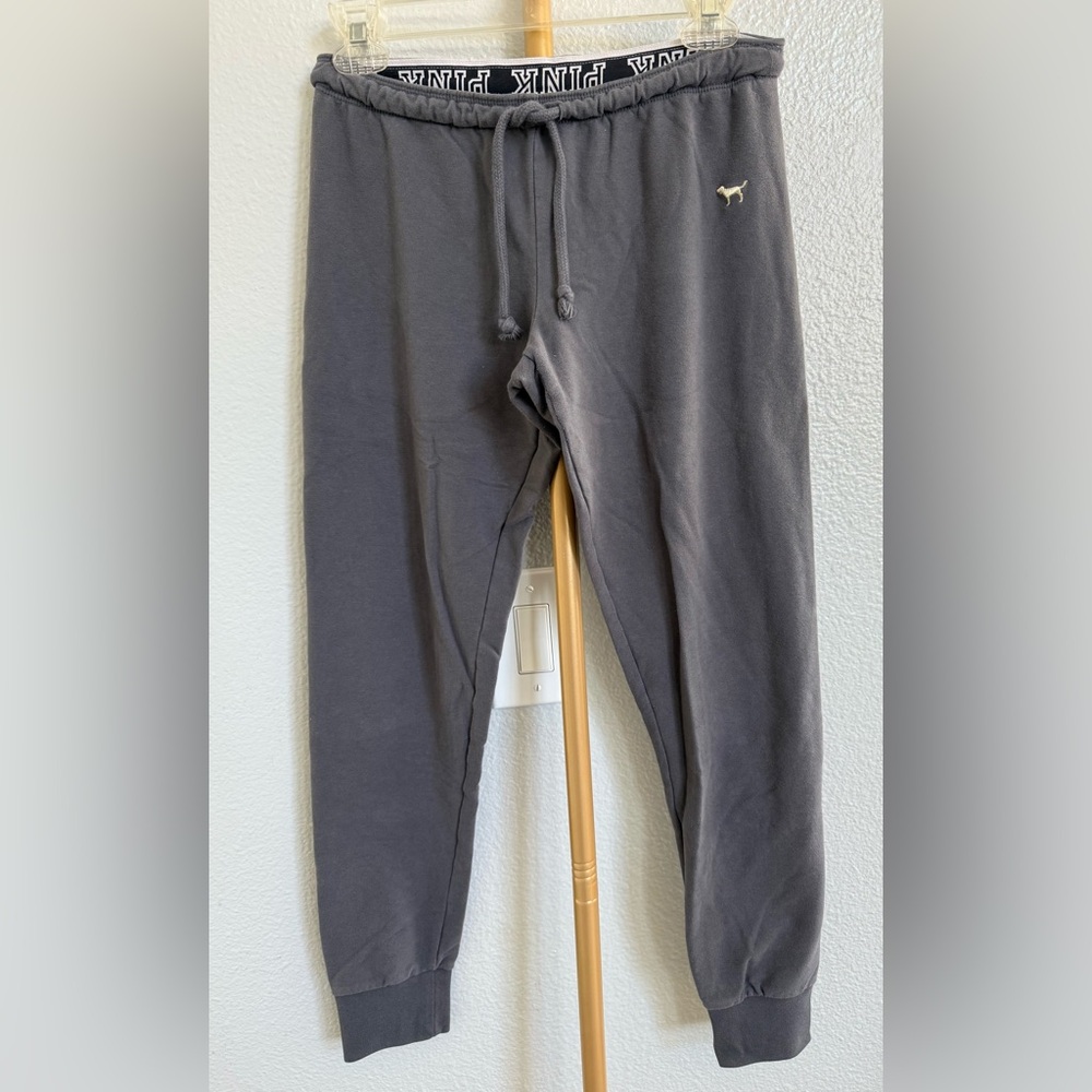 PINK Victoria's Secret Gray Jogger Pants size Small